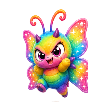 Cute butterfly character