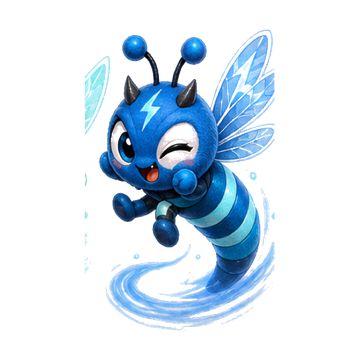Cute dragonfly character
