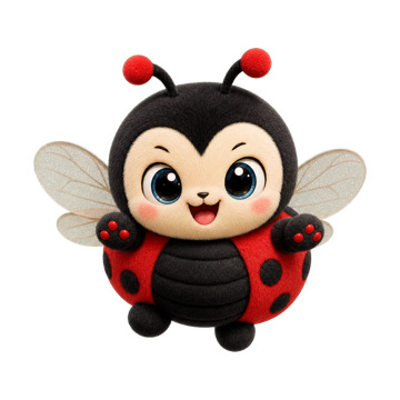 Cute ladybug character