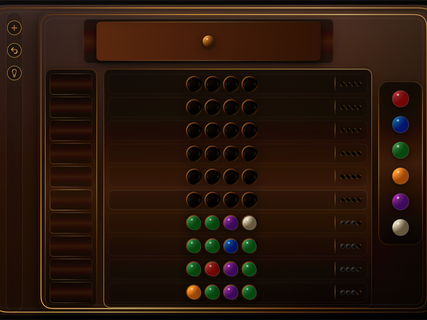 Codebreaker Classic gameplay on iPad
